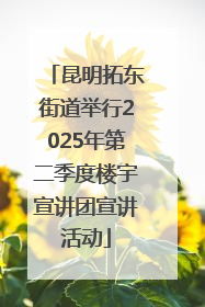 昆明拓东街道举行2025年第二季度楼宇宣讲团宣讲活动