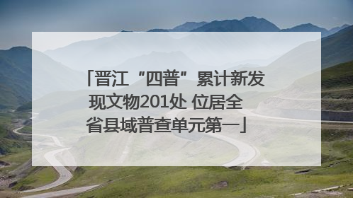 晋江“四普”累计新发现文物201处 位居全省县域普查单元第一