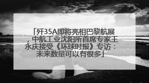 歼35A即将亮相巴黎航展，中航工业沈阳所首席专家王永庆接受《环球时报》专访：未来数量可以有很多