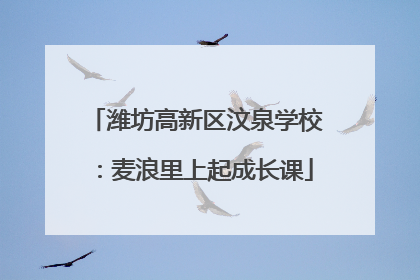 潍坊高新区汶泉学校：麦浪里上起成长课