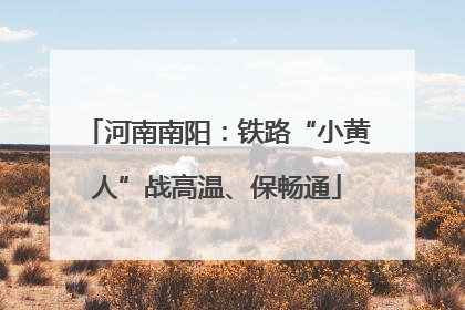 河南南阳：铁路“小黄人”战高温、保畅通