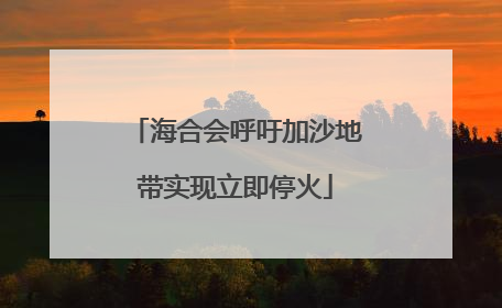 海合会呼吁加沙地带实现立即停火