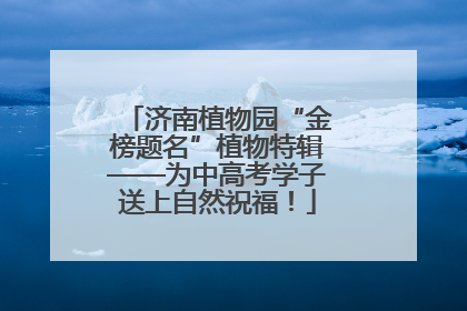 济南植物园“金榜题名”植物特辑——为中高考学子送上自然祝福！