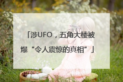 涉UFO，五角大楼被爆“令人震惊的真相”