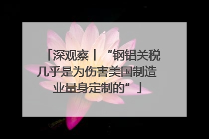 深观察丨“钢铝关税几乎是为伤害美国制造业量身定制的”