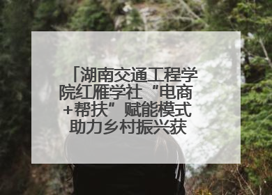 湖南交通工程学院红雁学社“电商+帮扶”赋能模式 助力乡村振兴获帮扶乡镇好评