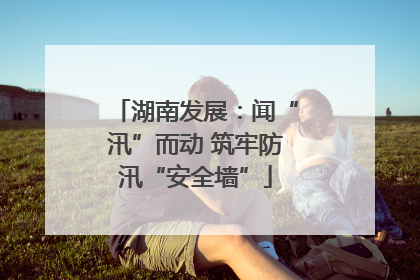 湖南发展：闻“汛”而动 筑牢防汛“安全墙”