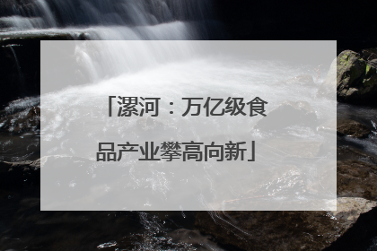 漯河：万亿级食品产业攀高向新