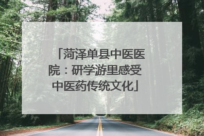 菏泽单县中医医院：研学游里感受中医药传统文化
