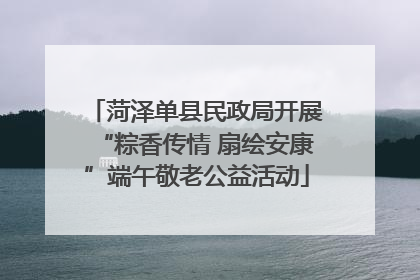 菏泽单县民政局开展“粽香传情 扇绘安康”端午敬老公益活动