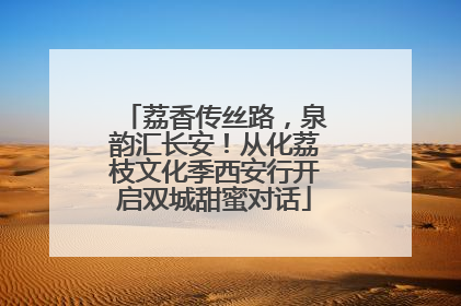 荔香传丝路，泉韵汇长安！从化荔枝文化季西安行开启双城甜蜜对话