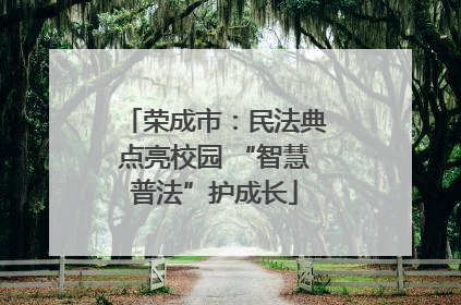 荣成市：民法典点亮校园 “智慧普法”护成长