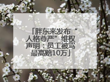 胖东来发布“人格尊严”维权声明：员工被骂最高赔10万