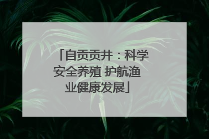 自贡贡井：科学安全养殖 护航渔业健康发展