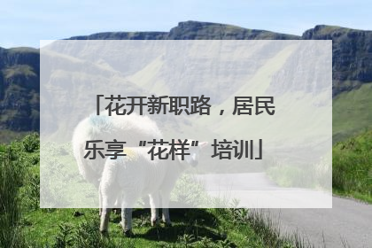 花开新职路，居民乐享“花样”培训