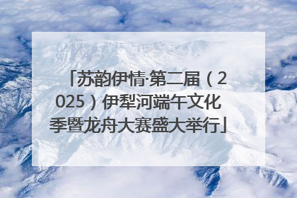 苏韵伊情·第二届（2025）伊犁河端午文化季暨龙舟大赛盛大举行
