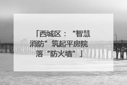西城区：“智慧消防”筑起平房院落“防火墙”