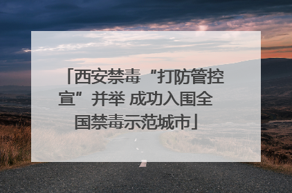 西安禁毒“打防管控宣”并举 成功入围全国禁毒示范城市