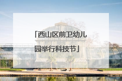西山区前卫幼儿园举行科技节