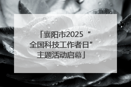 襄阳市2025“全国科技工作者日”主题活动启幕
