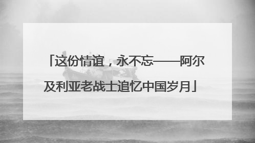 这份情谊，永不忘——阿尔及利亚老战士追忆中国岁月