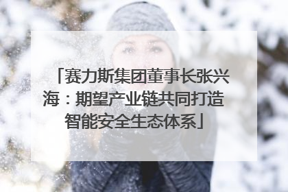 赛力斯集团董事长张兴海：期望产业链共同打造智能安全生态体系