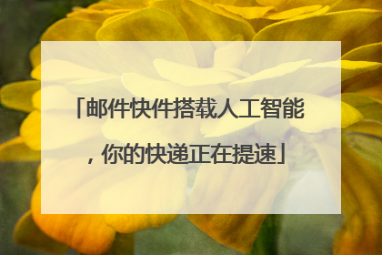 邮件快件搭载人工智能，你的快递正在提速