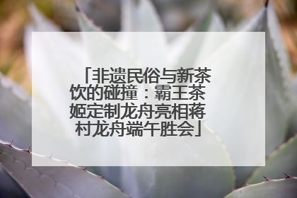 非遗民俗与新茶饮的碰撞：霸王茶姬定制龙舟亮相蒋村龙舟端午胜会