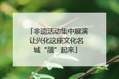 非遗活动集中展演 让兴化这座文化名城“靓”起来