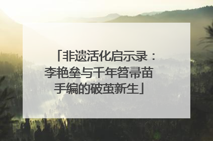 非遗活化启示录：李艳垒与千年笤帚苗手编的破茧新生