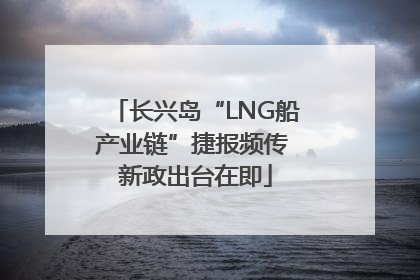 长兴岛“LNG船产业链”捷报频传 新政出台在即