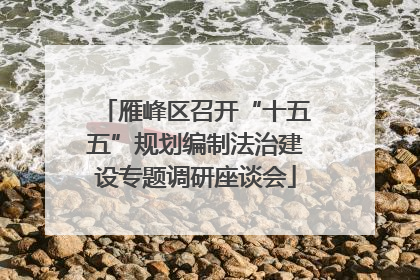 雁峰区召开“十五五”规划编制法治建设专题调研座谈会