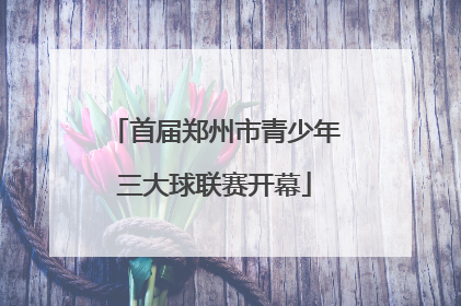 首届郑州市青少年三大球联赛开幕