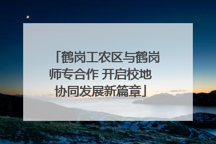 鹤岗工农区与鹤岗师专合作 开启校地协同发展新篇章
