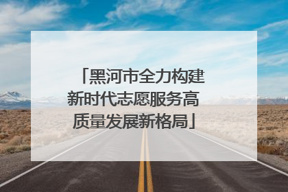 黑河市全力构建新时代志愿服务高质量发展新格局