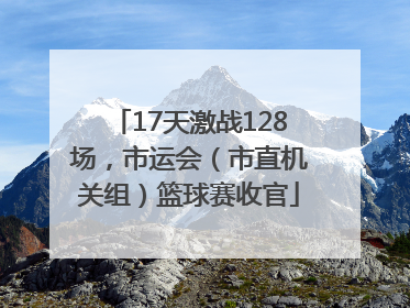 17天激战128场，市运会（市直机关组）篮球赛收官