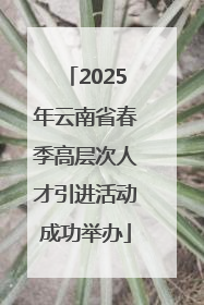 2025年云南省春季高层次人才引进活动成功举办