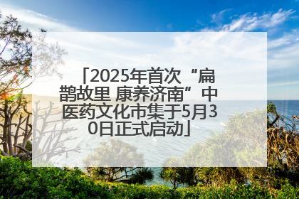 2025年首次“扁鹊故里 康养济南”中医药文化市集于5月30日正式启动