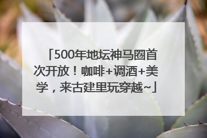 500年地坛神马圈首次开放！咖啡+调酒+美学，来古建里玩穿越~
