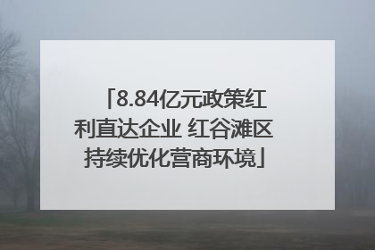 8.84亿元政策红利直达企业 红谷滩区持续优化营商环境