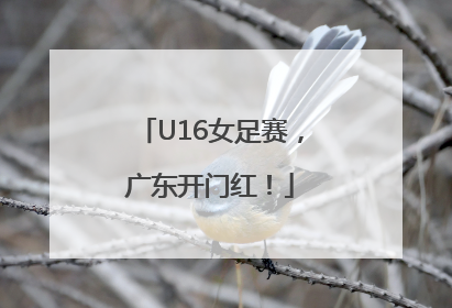 U16女足赛，广东开门红！